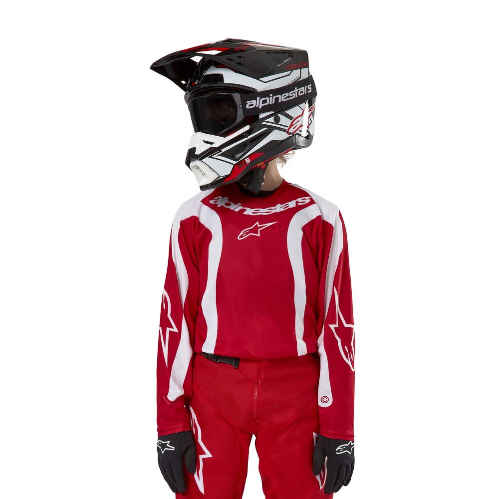 ALPINESTARS YOUTH RACER LURV MARS RED WHITE JERSEY