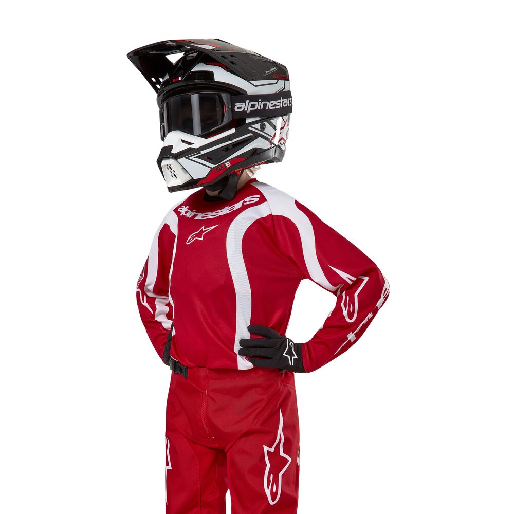 ALPINESTARS YOUTH RACER LURV MARS RED WHITE JERSEY