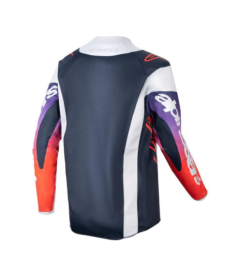 ALPINESTARS YOUTH RACER HOEN LIGHT GRAY HOT ORANGE BLACK KIT COMBO