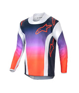 ALPINESTARS YOUTH RACER HOEN LIGHT GRAY HOT ORANGE BLACK KIT COMBO