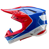 ALPINESTARS SUPERTECH S-M10 AEON BRIGHT RED BLUE GLOSSY HELMET