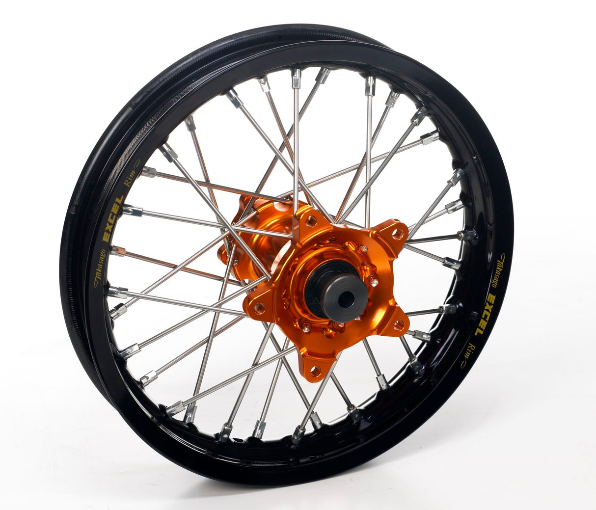 Haan Rear Wheel Black Rim/Orange Hub (16 x 1.85) KTM SX85 12-20 B/W