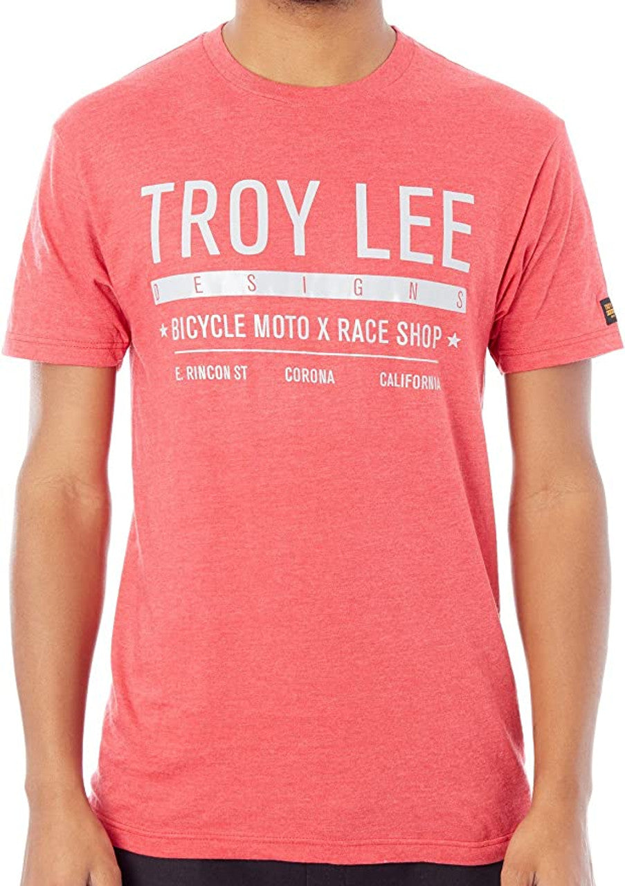 Troy Lee Designs Clean Cut Heather Red T-Shirt