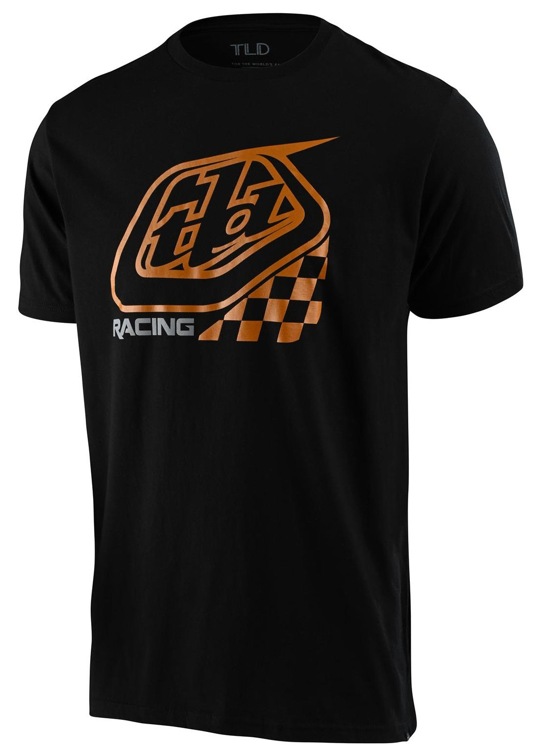 Troy Lee Designs Precision 2.0 Chequers Black Gold Logo T-Shirt