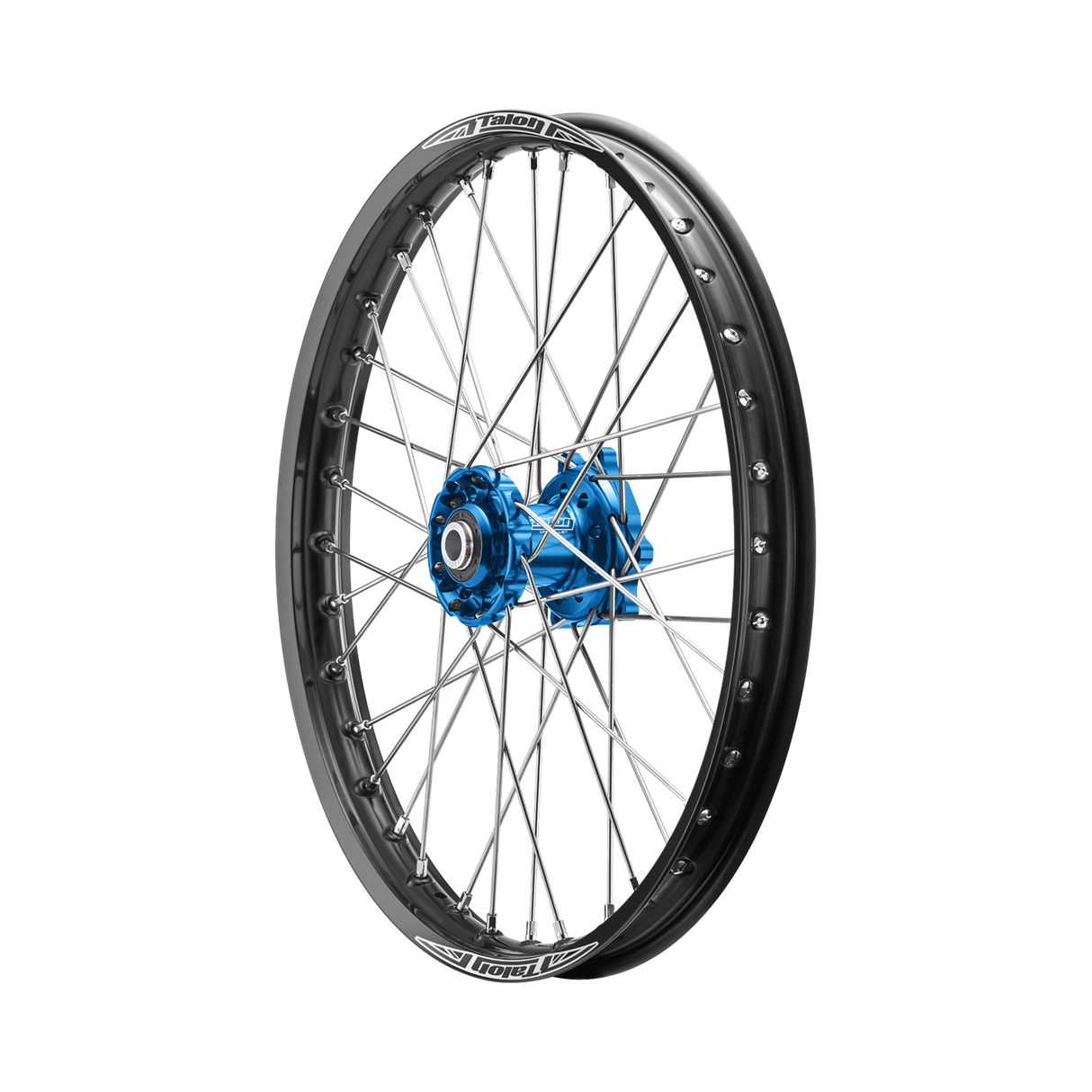 Talon 50cc Big Wheel Front Wheel Black Rim - Blue Hubs