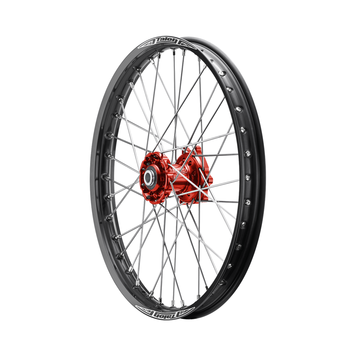 Talon 50cc Big Wheel Front Wheel Black Rim - Red Hubs