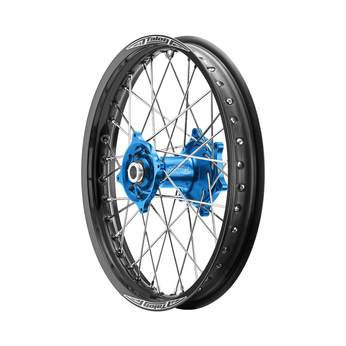 Talon 50cc Big Wheel Rear Wheel Black Rim - Blue Hubs