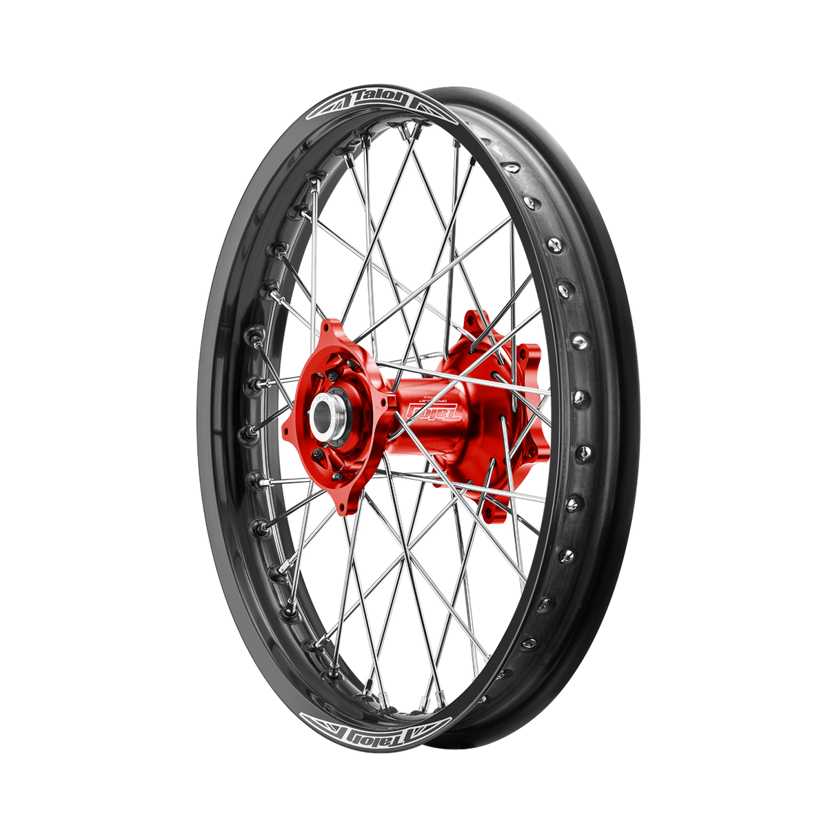 Talon 50cc Big Wheel Rear Wheel Black Rim - Red Hubs