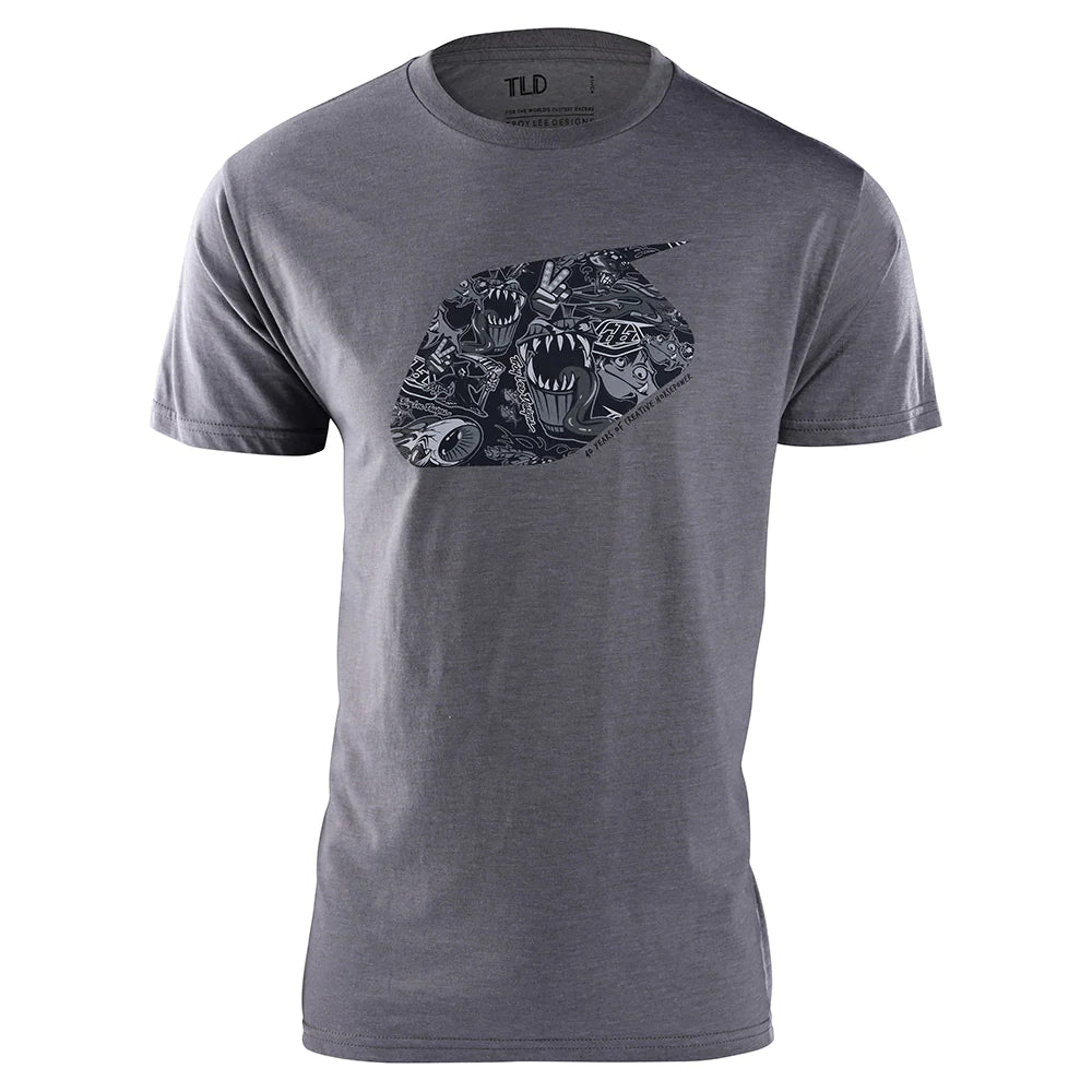 Troy Lee Designs History Heather Grey T-Shirt