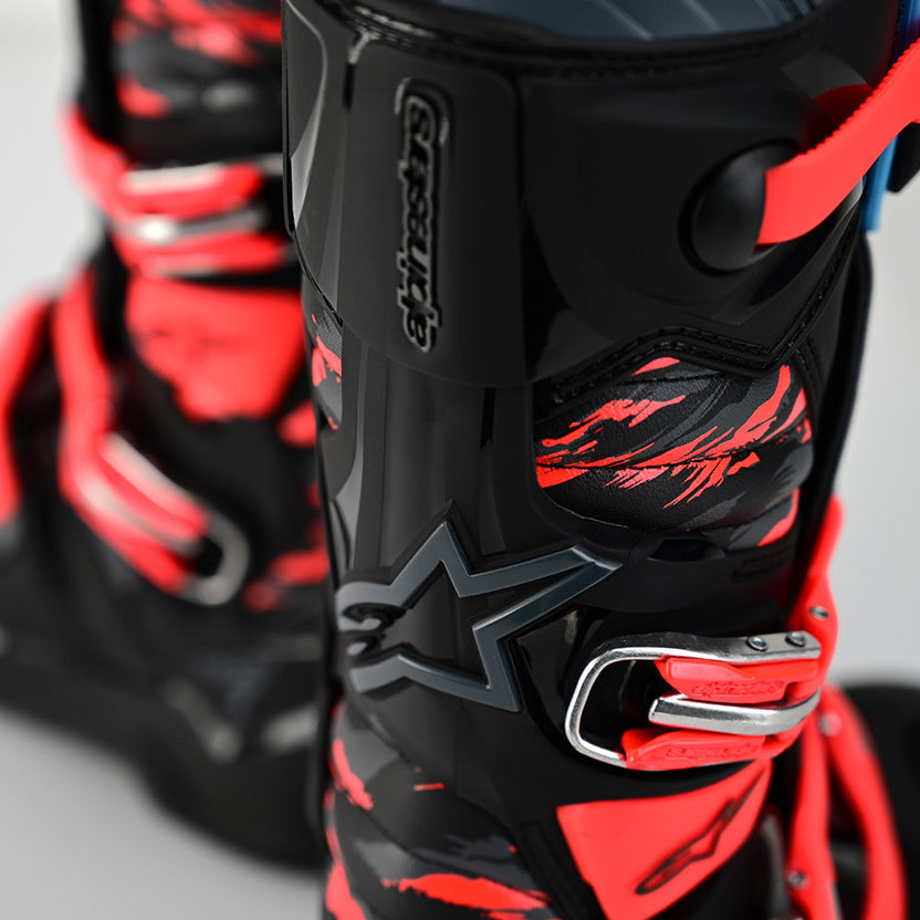 ALPINESTARS / TLD TECH 7 MX BOOT; BLACK / RKT RED