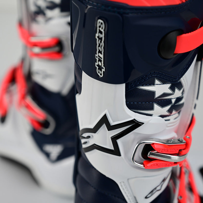 ALPINESTARS / TLD TECH 7 MX BOOT; WHITE / NAVY