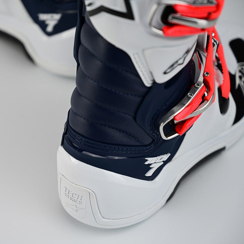 ALPINESTARS / TLD TECH 7 MX BOOT; WHITE / NAVY