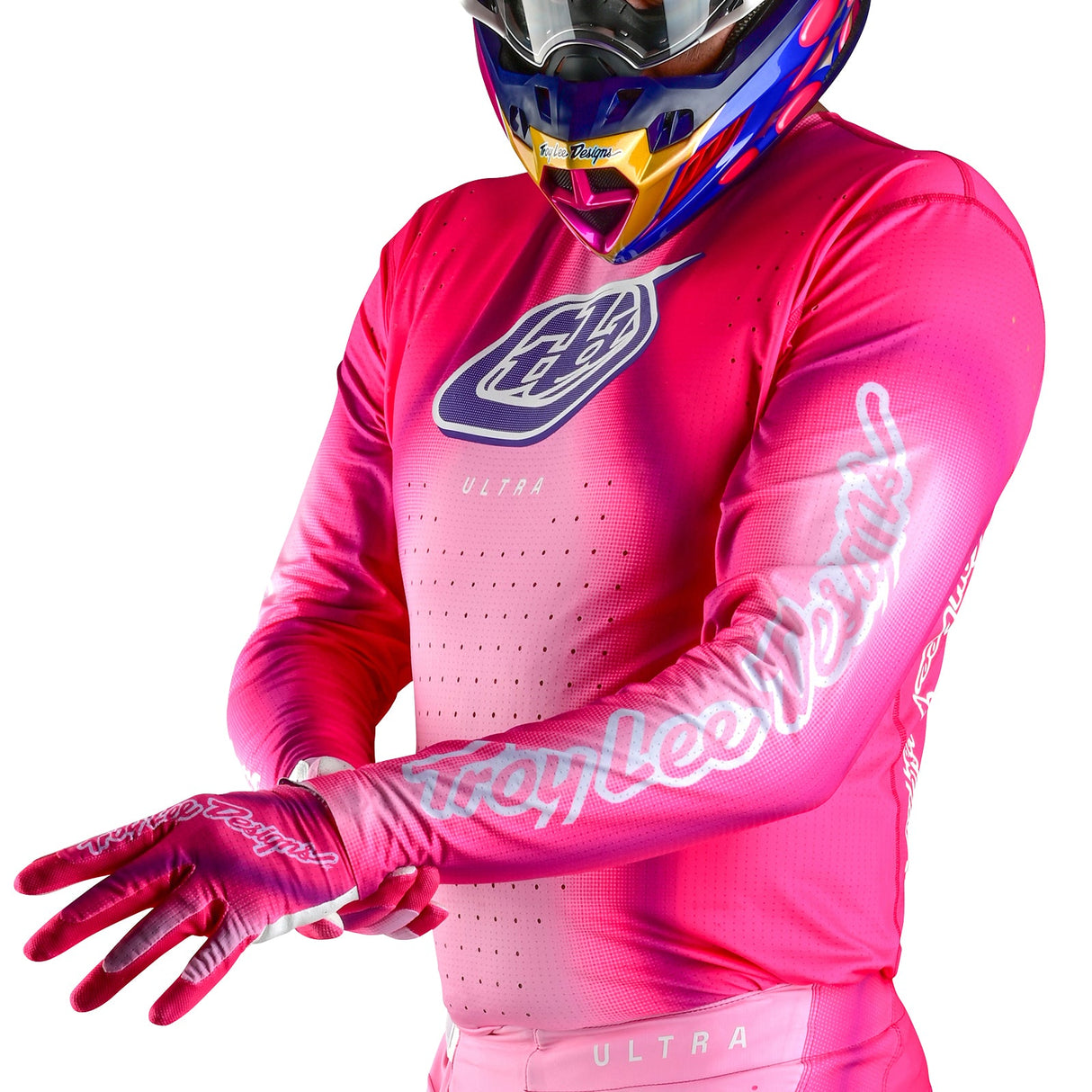 Troy Lee Designs SE Ultra Kit Combo Blurr Pink
