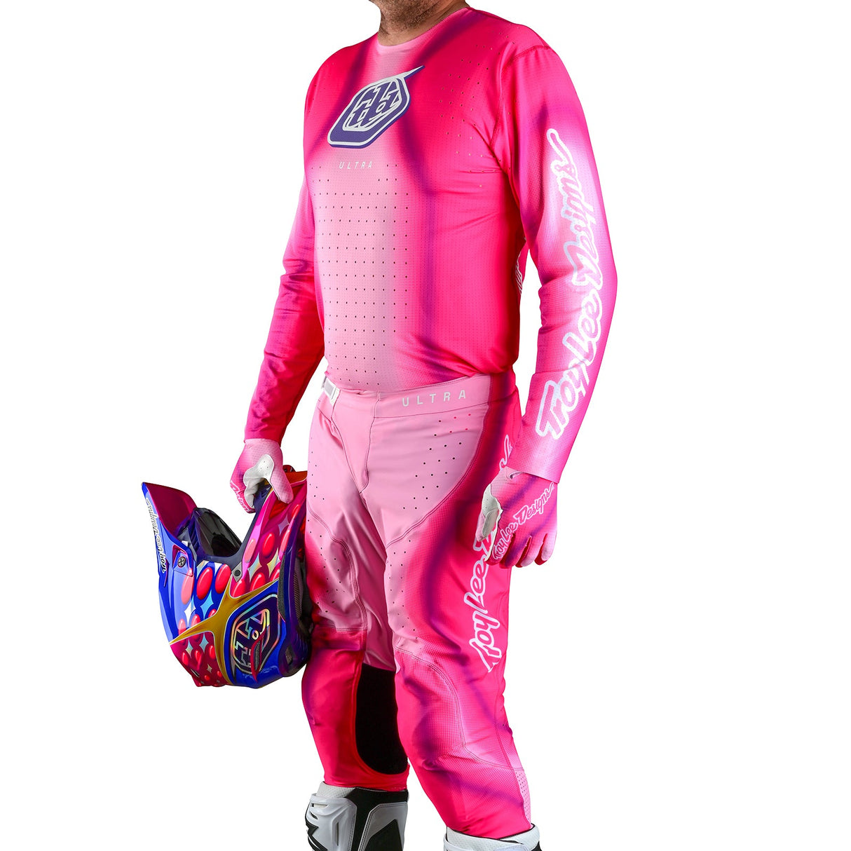 Troy Lee Designs SE Ultra Kit Combo Blurr Pink