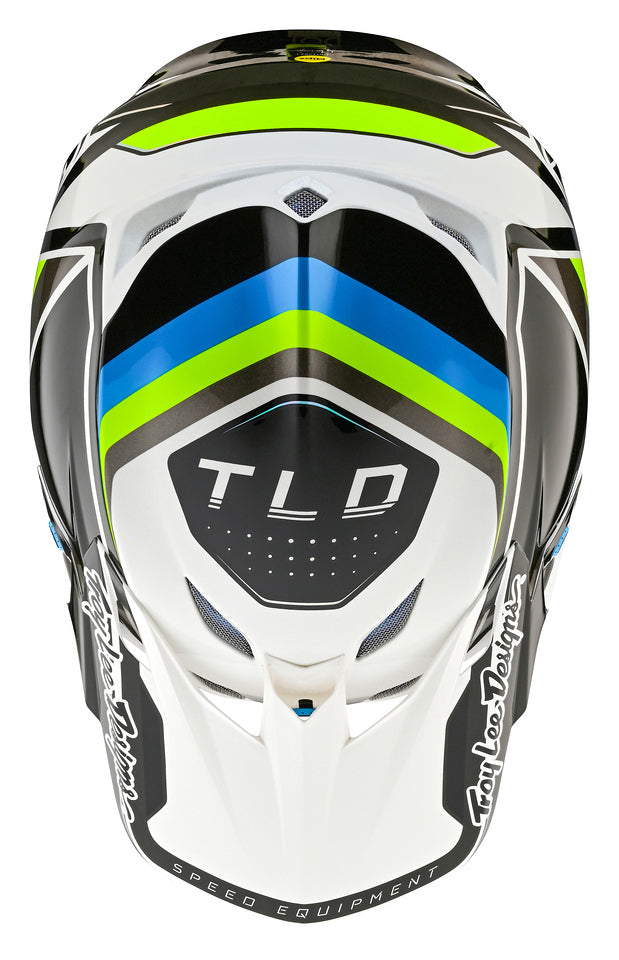 Troy Lee Designs SE5 Composite Helmet - Reverb White / Blue