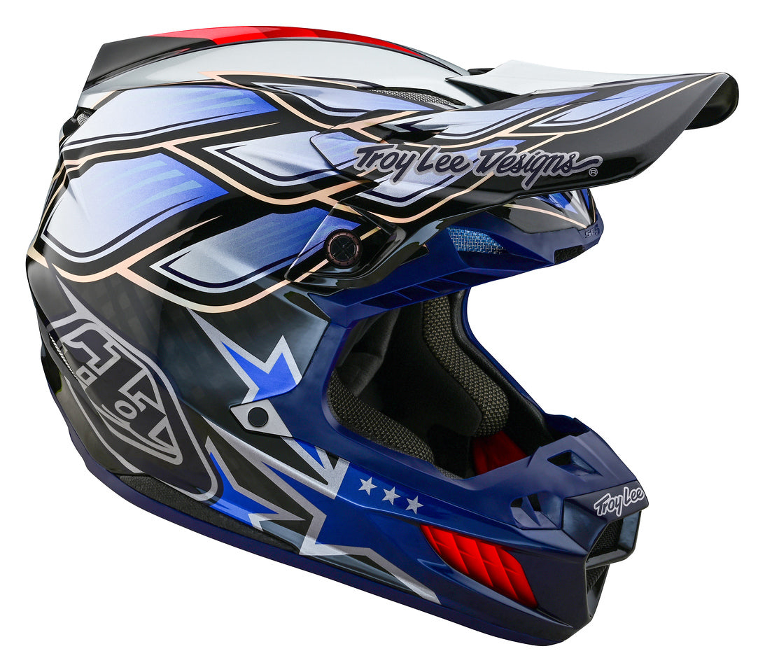 Troy Lee Designs SE5 Composite Helmet - Wings Black