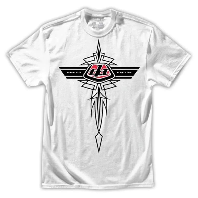 Troy Lee Designs Pinstripe SE White T-Shirt