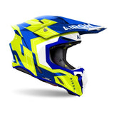 Airoh Twist 3 Dizzy Blue/Yellow Gloss MX Helmet