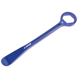 TYRE LEVER & AXLE WRENCH COMBINATION TOOL CNC ALUMINIUM BLUE