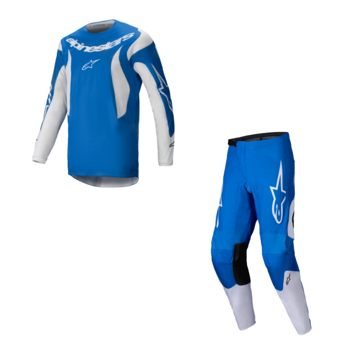 ALPINESTARS FLUID HAUL BLUE WHITE KIT COMBO