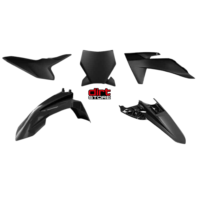 R-TECH PLASTIC KIT EXCLUDING FORK GUARDS KTM SX50 2024-ON (VARIOUS COLOURS)