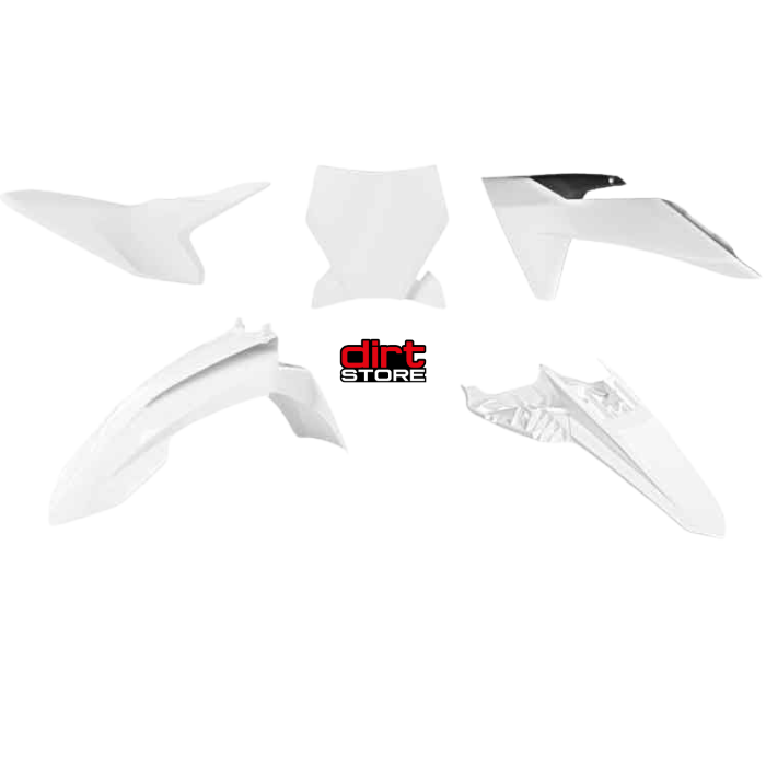 R-TECH PLASTIC KIT EXCLUDING FORK GUARDS KTM SX50 2024-ON (VARIOUS COLOURS)