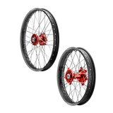 TALON 50CC BIG WHEEL KIT BLACK RIM - RED HUBS KTM/Husqvarna/Gasgas 50/E5 21-25