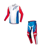 ALPINESTARS YOUTH RACER PNEUMA BLU MARS RED WHITE KIT COMBO