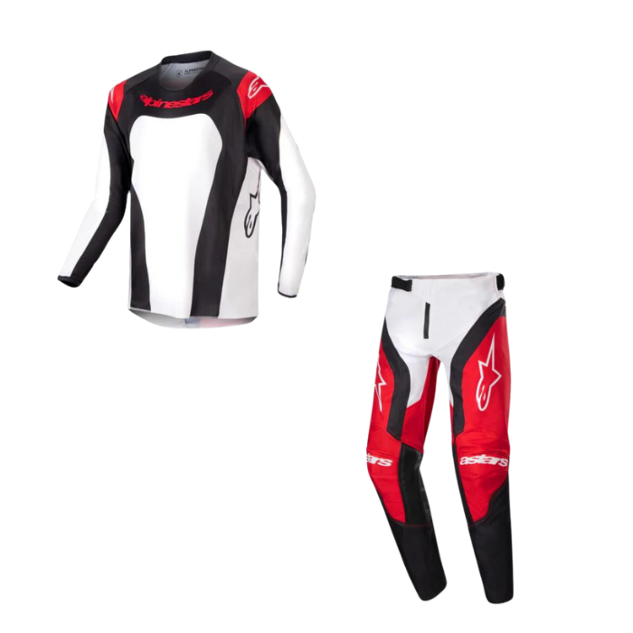 ALPINESTARS YOUTH RACER OCURI MARS RED WHITE BLACK KIT COMBO