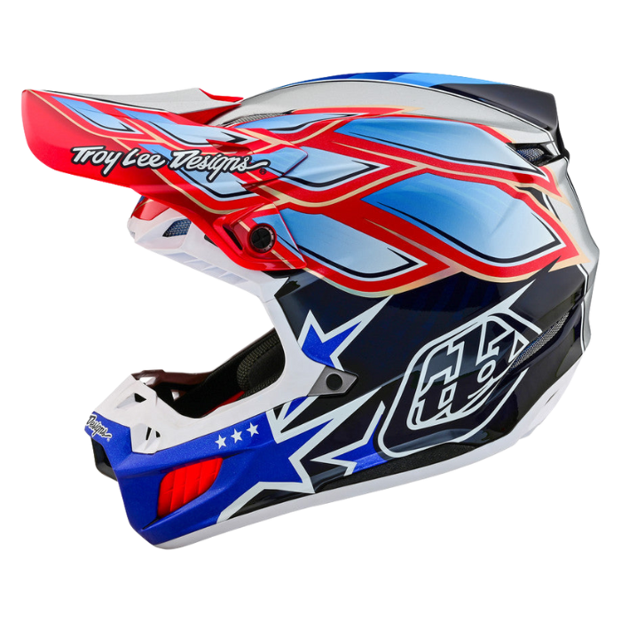 Troy Lee Designs SE5 Carbon Helmet - Wings Navy