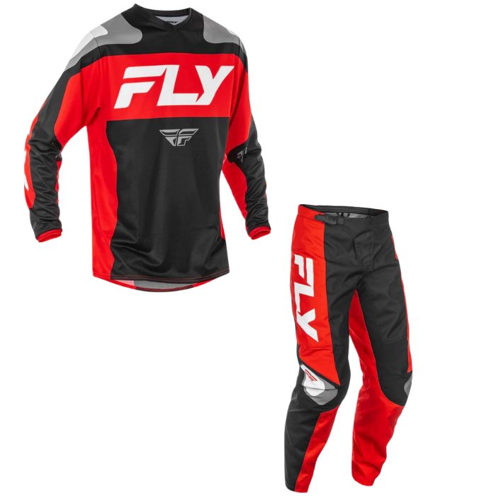 Fly Racing 2025 F-16 Kit Combo (Black/Red/White)