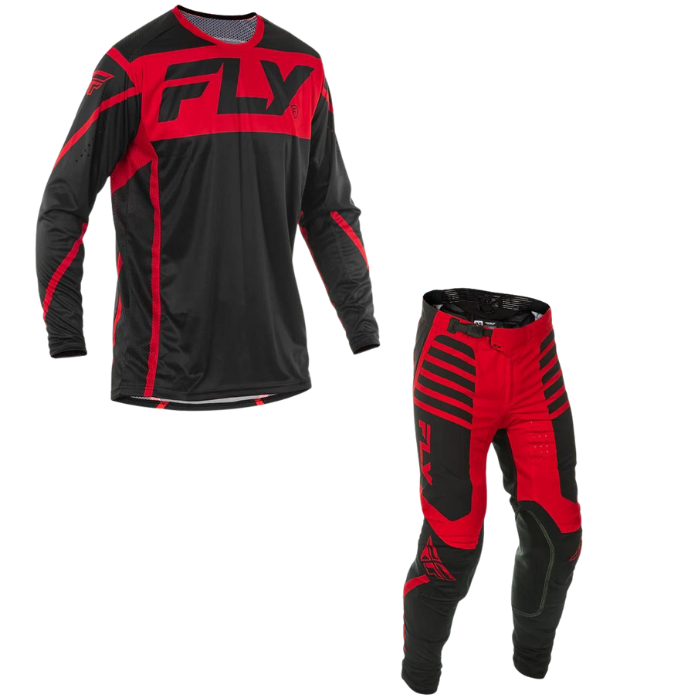 Fly Racing 2025 Lite Kit Combo (Black/Red)