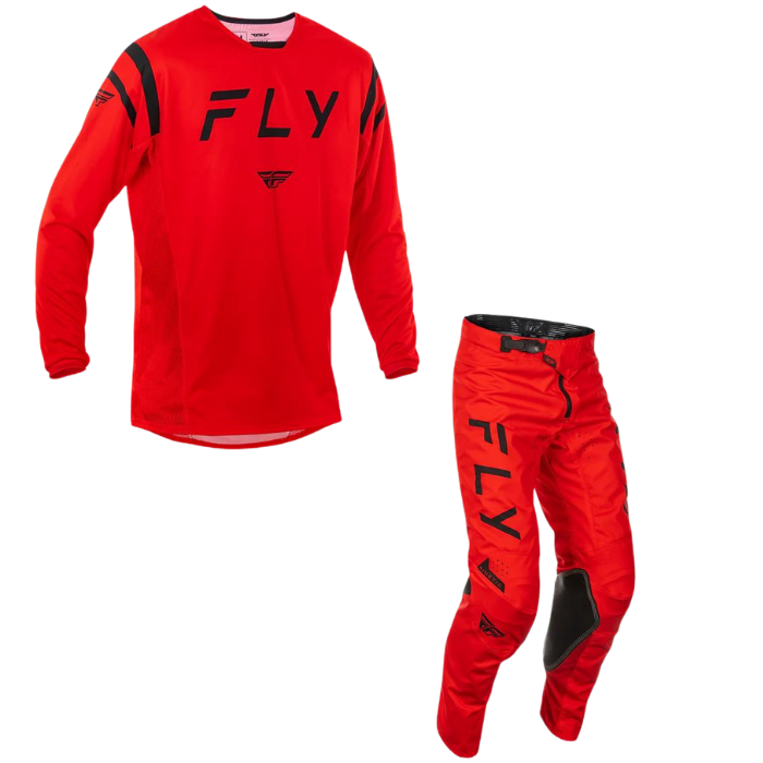 Fly Racing 2025 Kinetic Center Kit Combo (Red/Black)