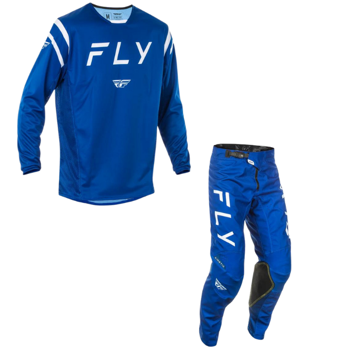 Fly Racing 2025 Kinetic Center Kit Combo (Navy/White)