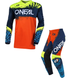 ONEAL ELEMENT Youth KIT COMBO SHOCKER blue/orange