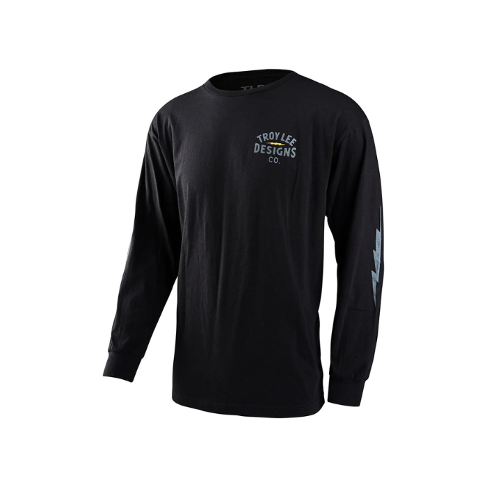 Troy Lee Designs Lightening Black Long Sleeve T-Shirt