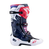 ALPINESTARS TECH 10 SUPERVENTED NIGHT NAVY WHITE RAINBOW BOOTS