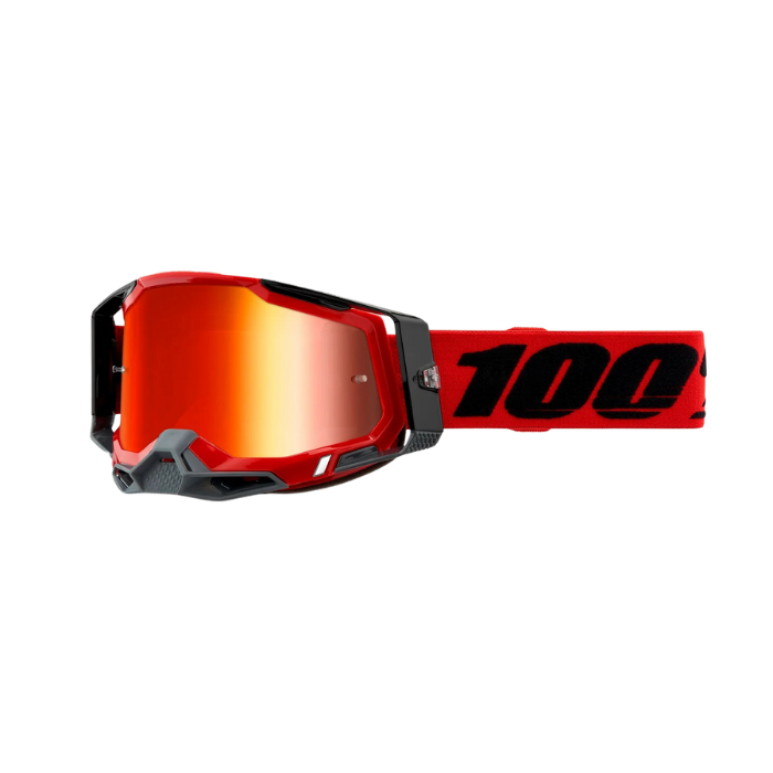 RACECRAFT 2 GOGGLE RED (MIRROR RED LENS)