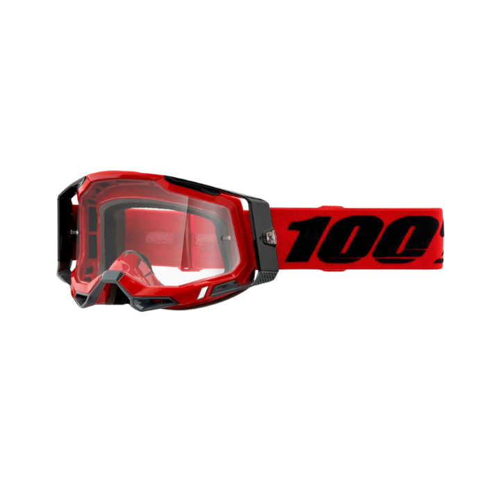 RACECRAFT 2 GOGGLE RED (CLEAR LENS)