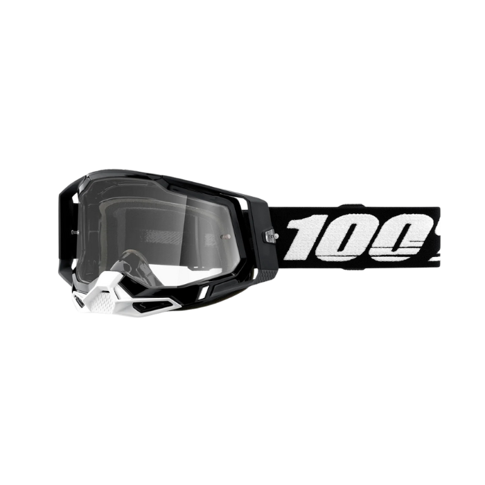 RACECRAFT 2 GOGGLE BLACK (CLEAR LENS)