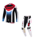 TECHSTAR KNIF KIT COMBO - BLACK/WHITE/RED Alpinestars motocross kit