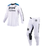 Fasthouse TB Island Hopper Grindhouse Kit Combo - White motocross kit jersey and pants