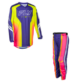 Fly Racing Youth F-16 Raze Kit Combo - Purple/Red/Yellow