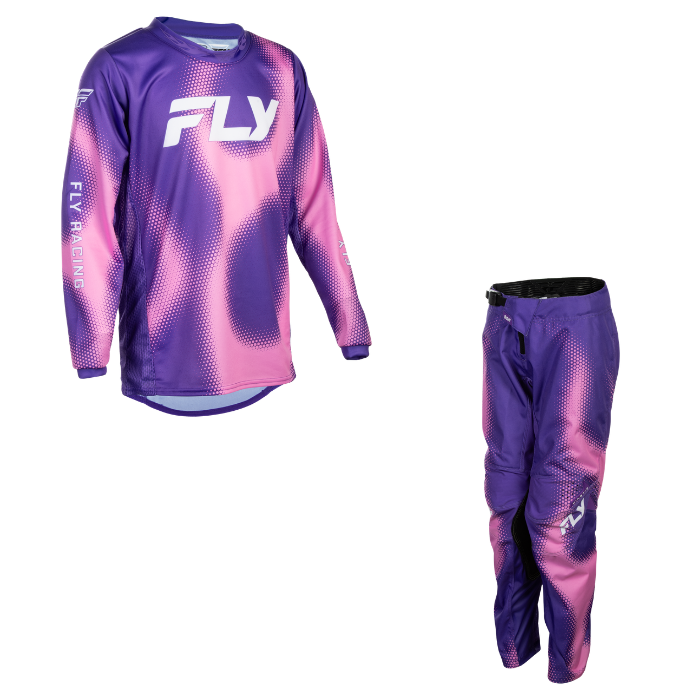 Fly Racing Youth Kinetic Torch Kit Combo - Purple/Pink