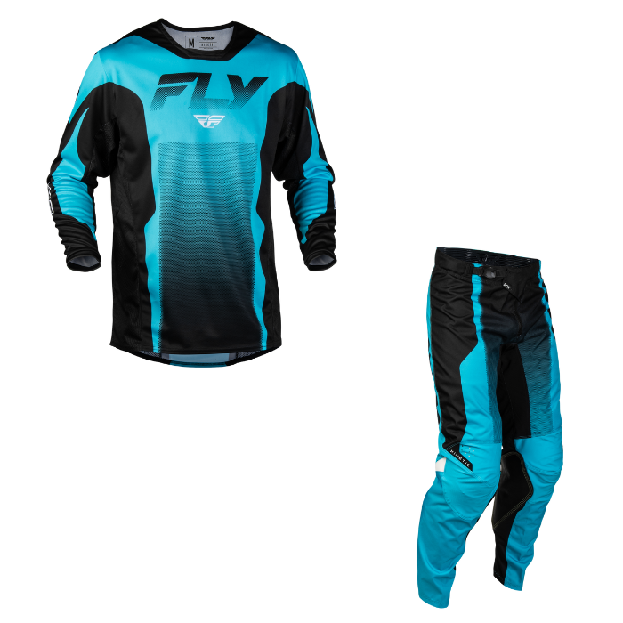Fly Racing Kinetic Fade Kit Combo - Blue/Black/White