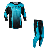 Fly Racing Kinetic Fade Kit Combo - Blue/Black/White