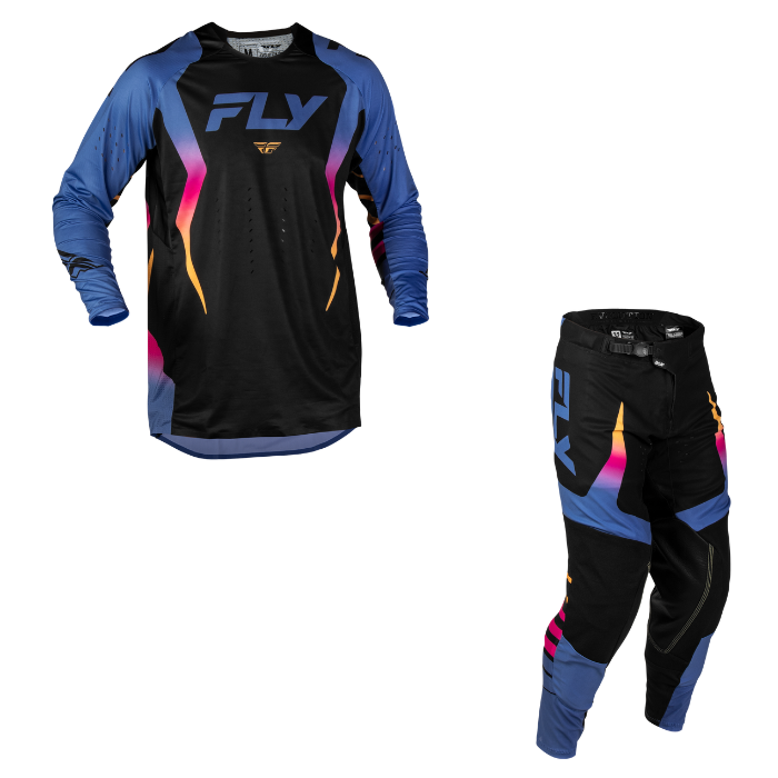 Fly Racing Evolution DST Limited Edition Bolt Kit Combo - Black/Blue/Multi
