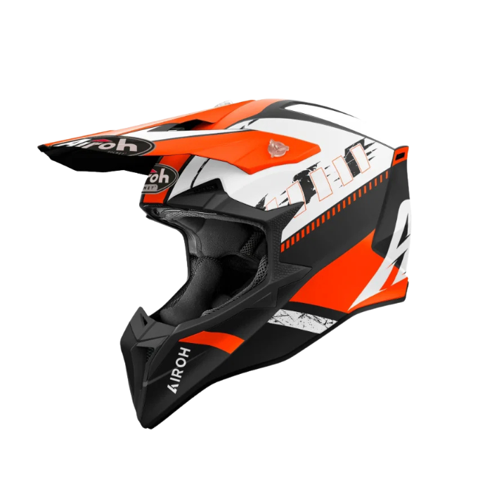 Airoh Wraaap Feel Orange Matt Mx Helmet