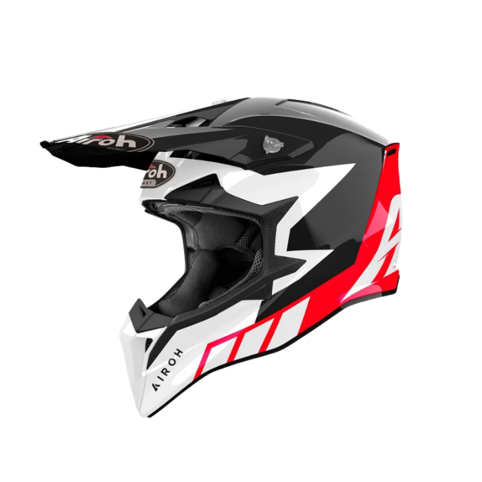 Airoh Wraaap Reloaded Red Gloss Mx Helmet