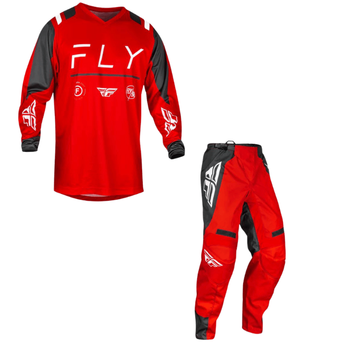 Fly Racing 2024 F-16 Kit Combo (Red/Charcoal/White)